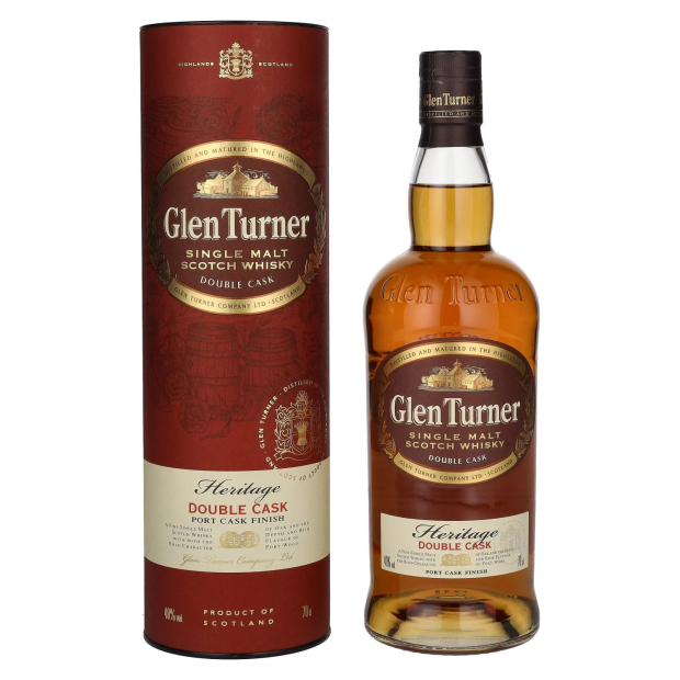 Glen Turner Heritage DOUBLE CASK Single Malt Scotch Whisky PORT CASK FINISH