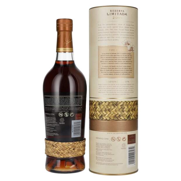 Ron Zacapa Centenario RESERVA LIMITADA Solera Gran Reserva 2015 45% Vol. 0,7l in Geschenkbox