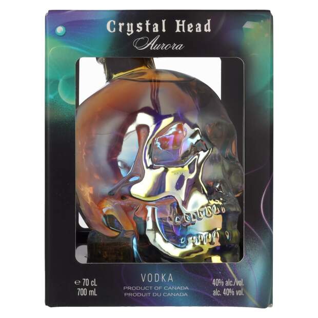 Crystal Head Vodka Aurora 40% Vol. 0,7l in Geschenkbox