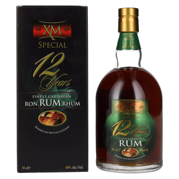 XM SPECIAL 12 Years Old Finest Caribbean Rum