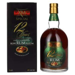XM SPECIAL 12 Years Old Finest Caribbean Rum 40% Vol....