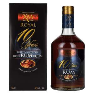 XM ROYAL 10 Years Old Fines Caribbean Rum 40% Vol. 0,7l...