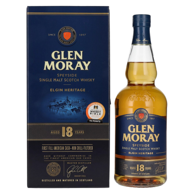 Glen Moray 18 Years Old Elgin Heritage First Fill American Cask