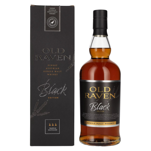 Old Raven Triple Distilled Single Malt Whisky Black Edition Fasstärke Batch 1