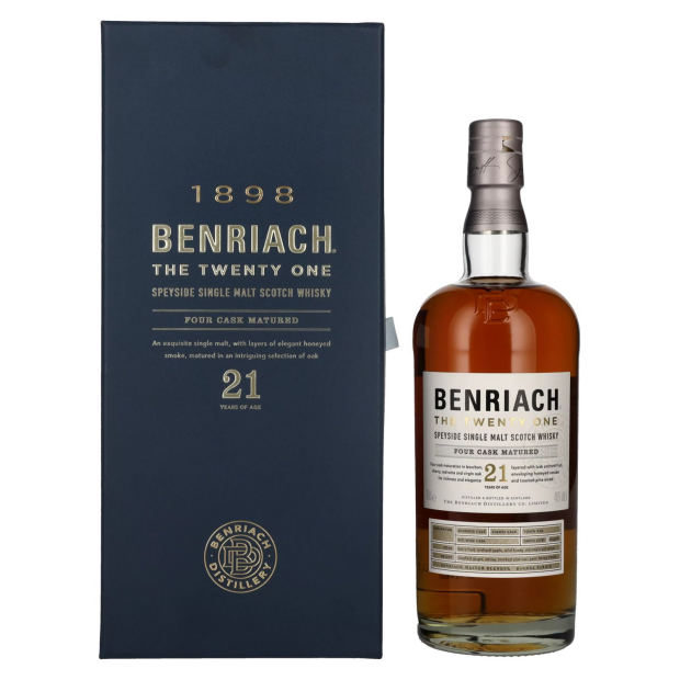 The BenRiach 21 Years Old Four-Cask Maturation Single Malt Scotch Whisky