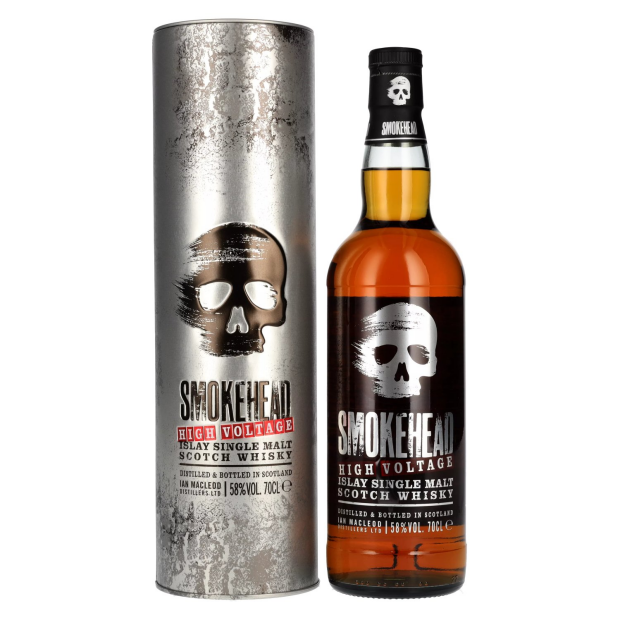 Smokehead HIGH VOLTAGE Islay Single Malt Scotch Whisky in Tinbox