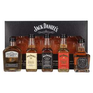 Jack Daniels FAMILY OF FINE SPIRITS 39% Vol. 5x0,05l in...