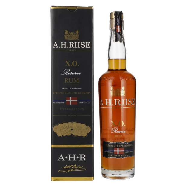 A.H. Riise X.O. Reserve Rum THE THIN BLUE LINE DENMARK