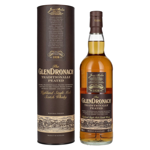The GlenDronach TRADITIONALLY PEATED Highland Single Malt Scotch Whisky
