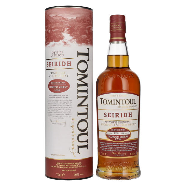 Tomintoul SEIRIDH Speyside Glenlivet OLOROSO SHERRY CASK Limited Edition