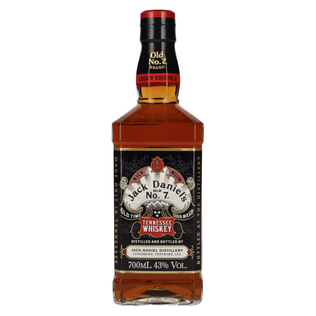 Jack Daniels Sour Mash Tennessee Whiskey LEGACY EDITION No. 2 - BLACK DESIGN