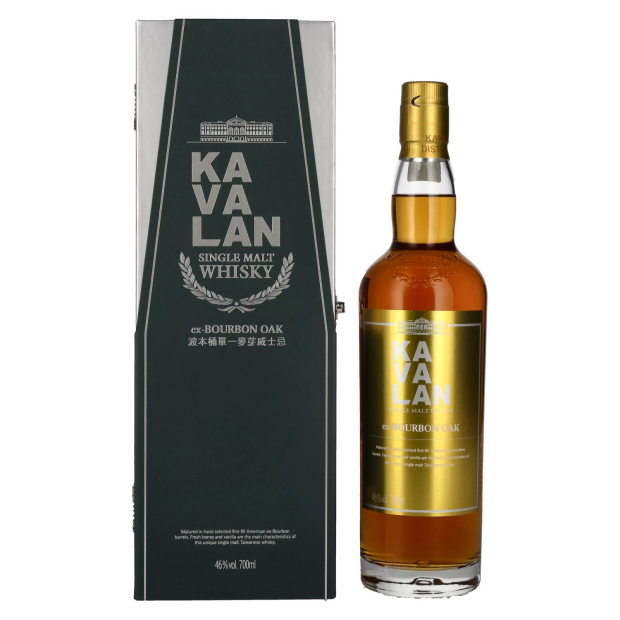 Kavalan Single Malt Whisky ex-BOURBON OAK in Geschenkbox