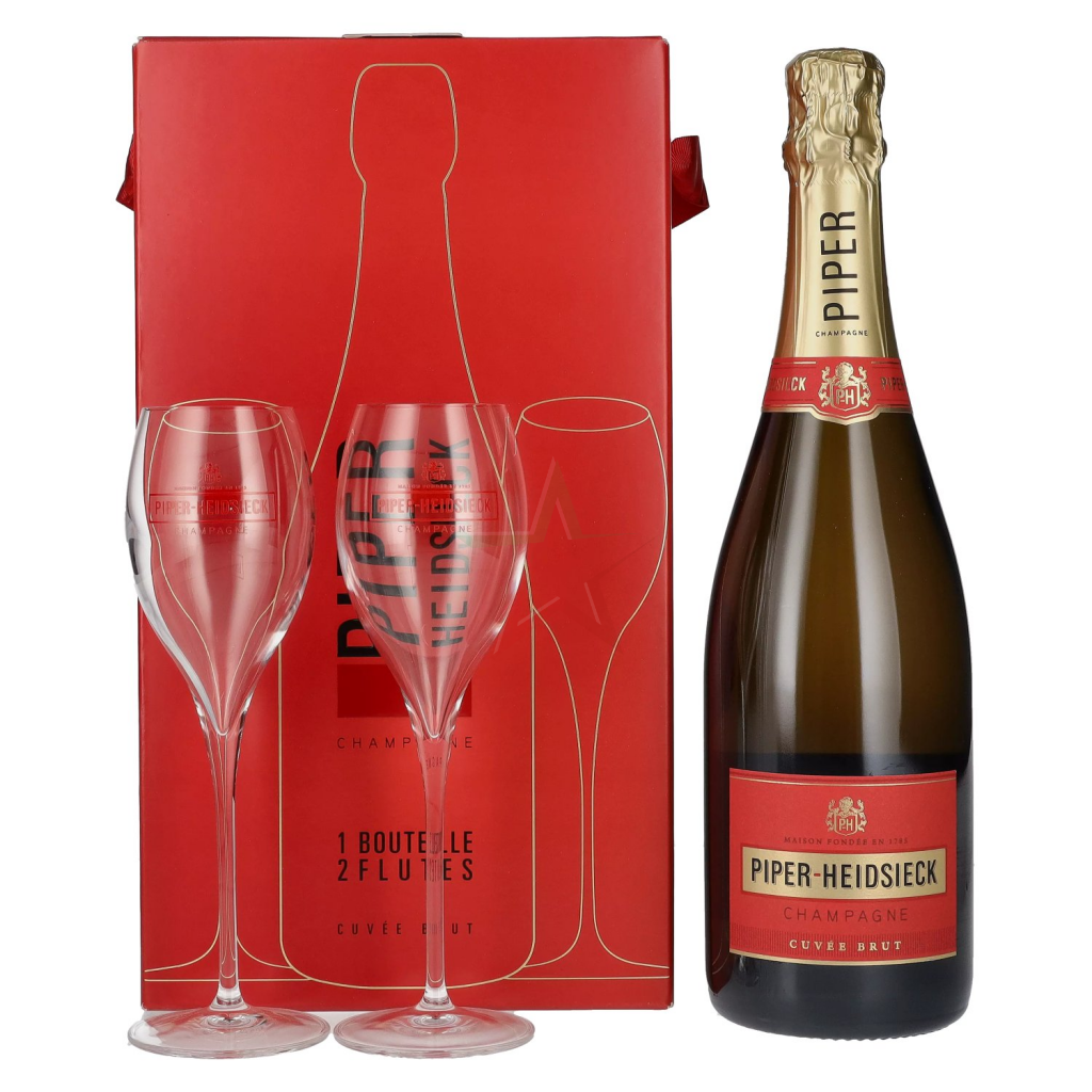 Spirit 2 Champagne Italia, con BRUT CUVÉE - bicchieri Piper-Heidsieck
