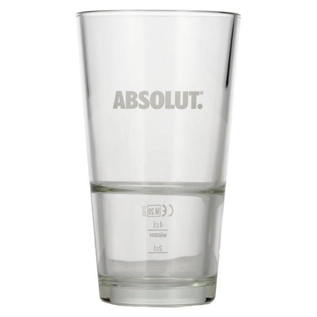 Absolut Vodka Design Longdrinkglas mit Eichung 2cl/4cl