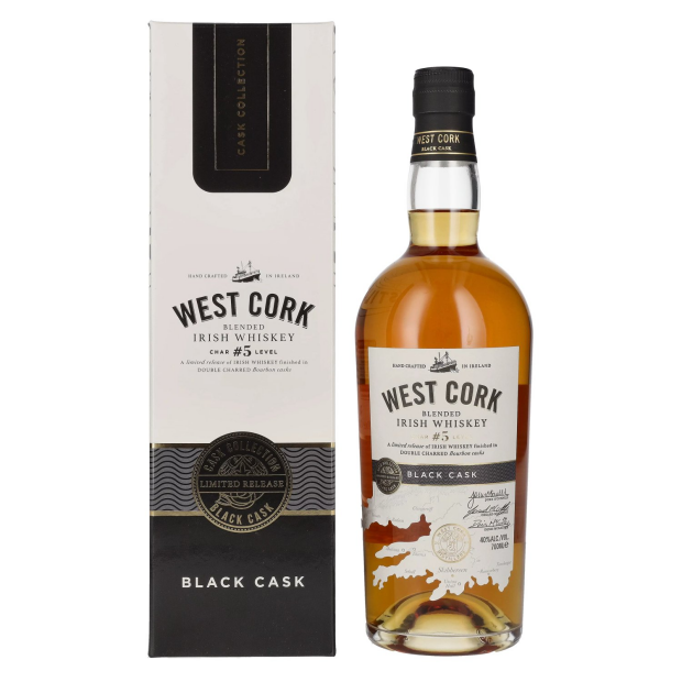 West Cork Char No. 5 Level Blended Irish Whiskey BLACK CASK Finish