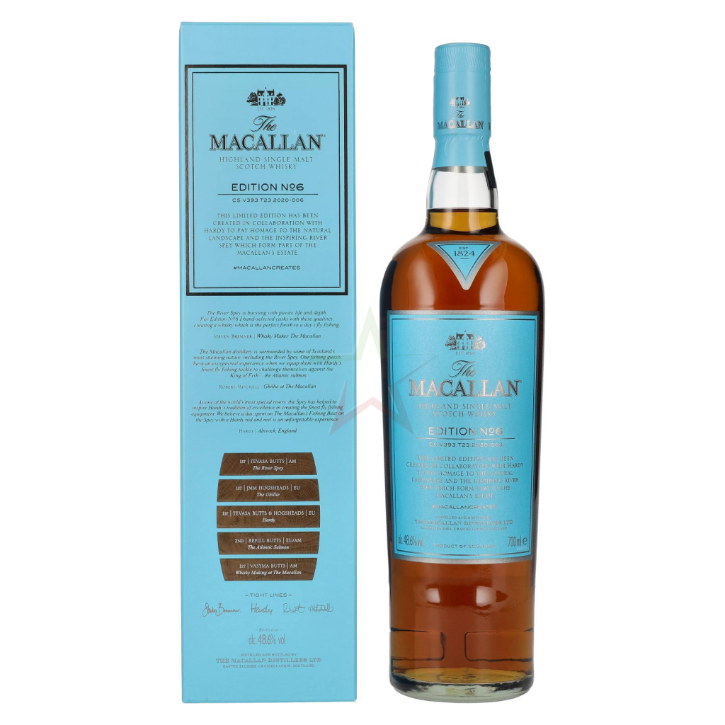 Highland The 6 EDITION - Macallan Scotch N° Spirit Whisky Malt Single
