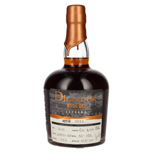 Dictador BEST OF 1972 EXTREMO Colombian Rum Limited Release