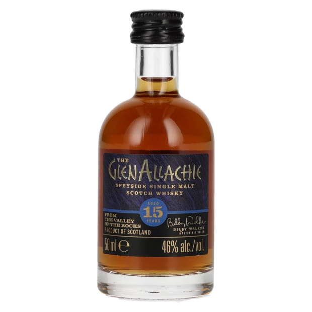 The GlenAllachie 15 Years Old Speyside Single Malt Scotch Whisky MINI