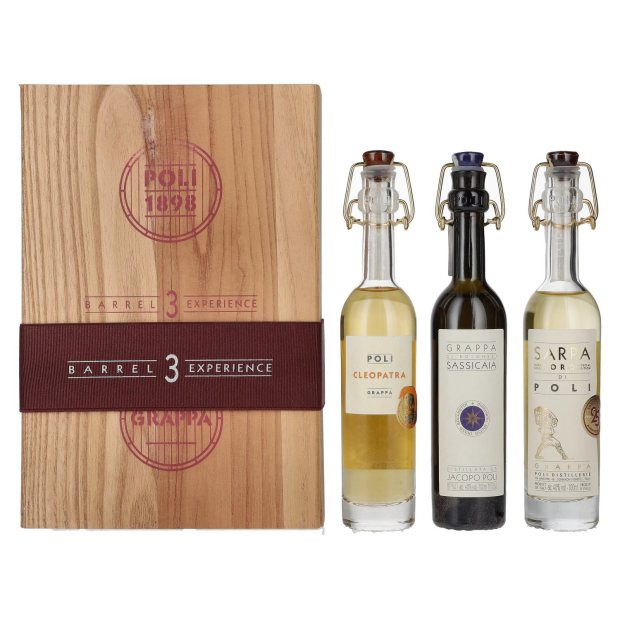 Poli Grappa Baby Pack ORO in Holzkiste 0,3l
