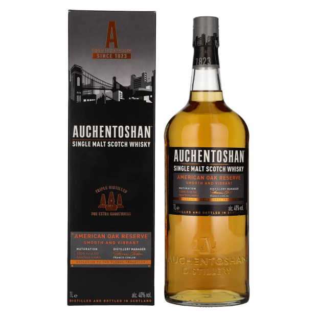 Auchentoshan AMERICAN OAK Single Malt Scotch Whisky 1,00 l
