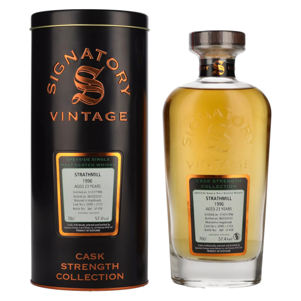 Signatory Vintage STRATHMILL 23 Years Old Cask Strength Collection 1996