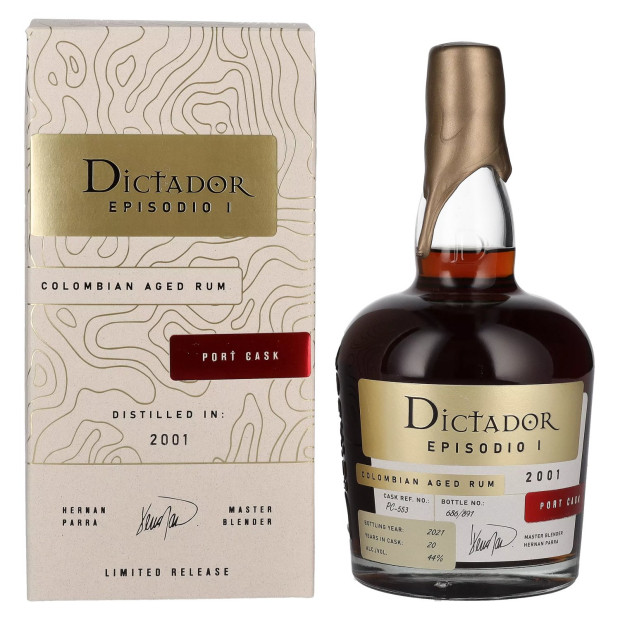 Dictador EPISODIO I 20 Years Old PORT CASK Colombian Aged Rum 2001