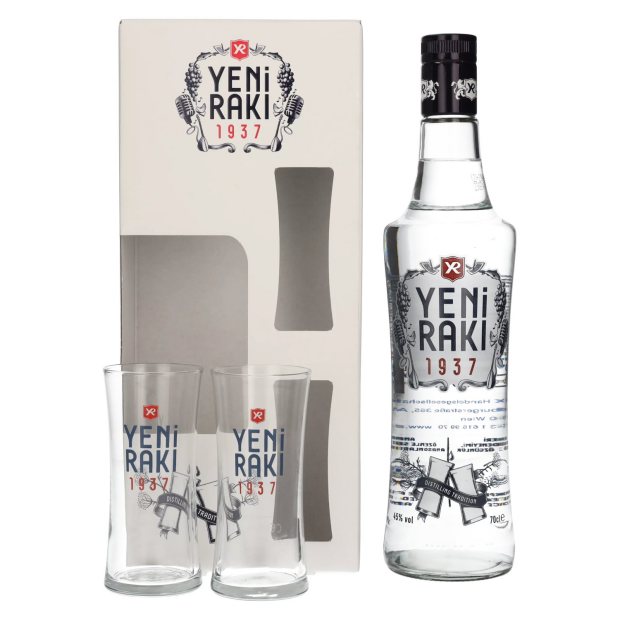 Yeni Raki con 2 bicchieri