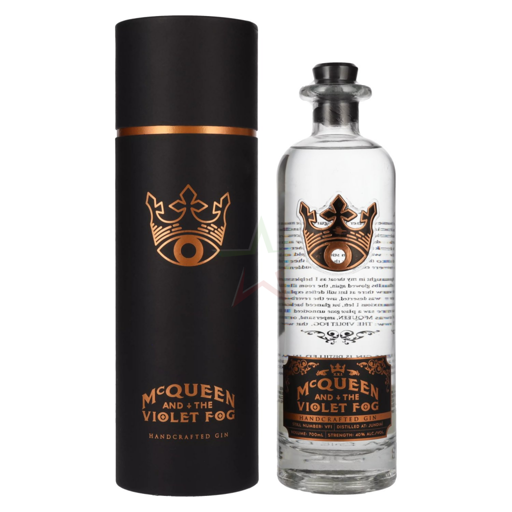 McQueen and Fog in 0,7l Handcrafted Gin Geschenkb 40% the Violet Vol.