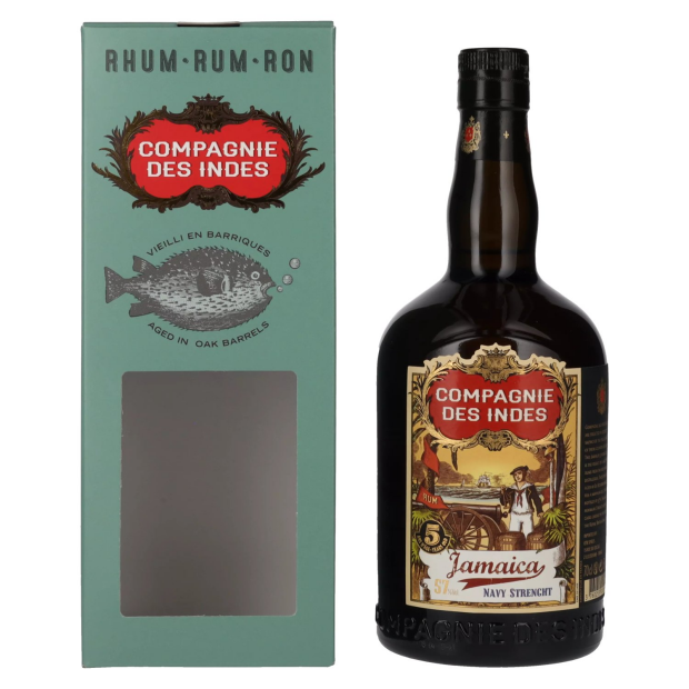 Compagnie des Indes Jamaica Rum Navy Strength 5 Years Old in confezione regalo
