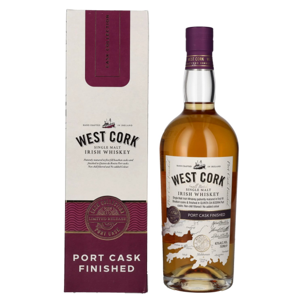 West Cork Single Malt Irish Whiskey PORT CASK FINISHED