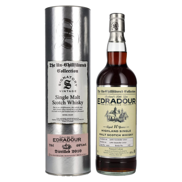 Signatory Vintage Edradour 10 Years Old The Un-Chillfiltered 2010