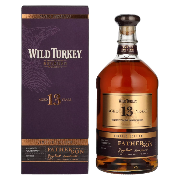 Wild Turkey 13 Years Old Kentucky Straight Bourbon Whiskey FATHER AND SON Limited Edition