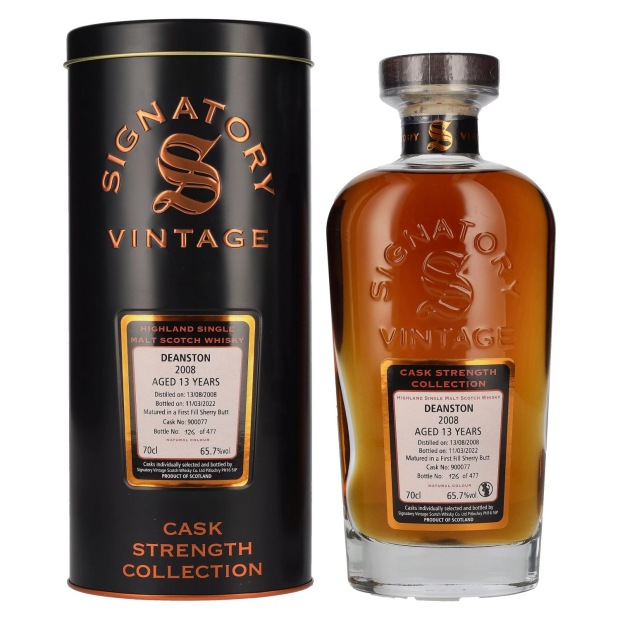 Signatory Vintage DEANSTON 13 Years Old Cask Strength 2008