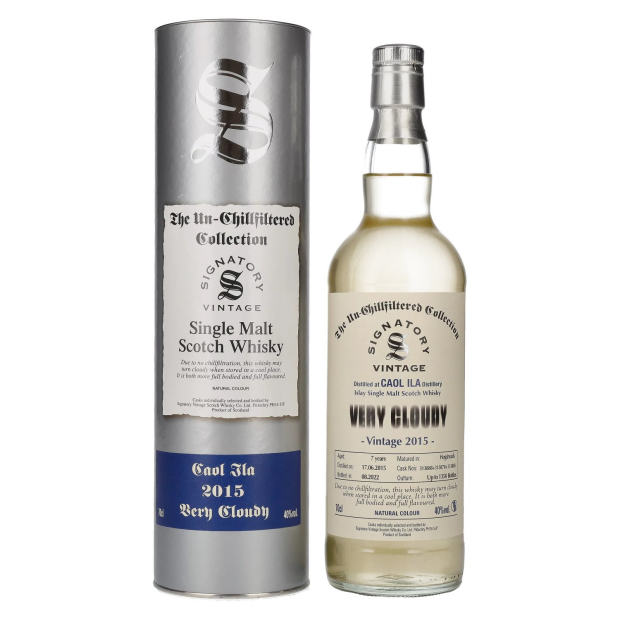 Signatory Vintage CAOL ILA VERY CLOUDY The Un-Chillfiltered 2015