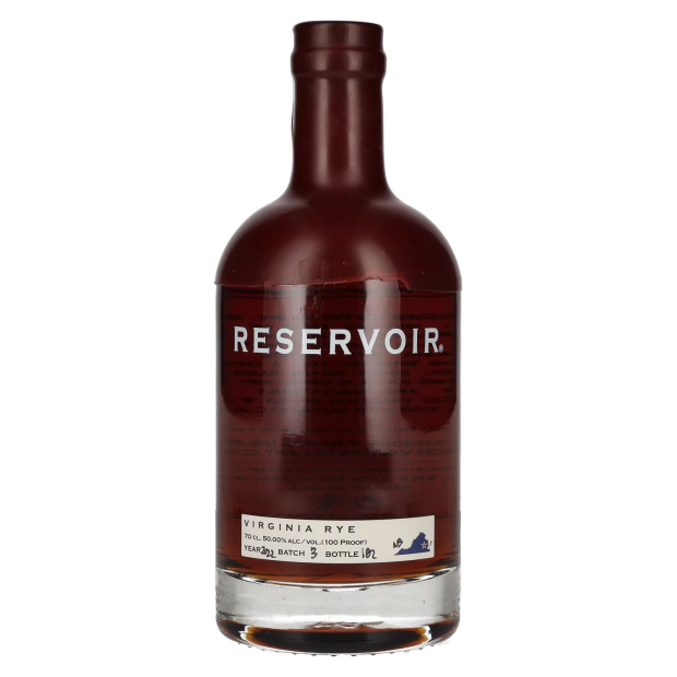 Reservoir Virginia Rye Whiskey Batch 3 Year 2022