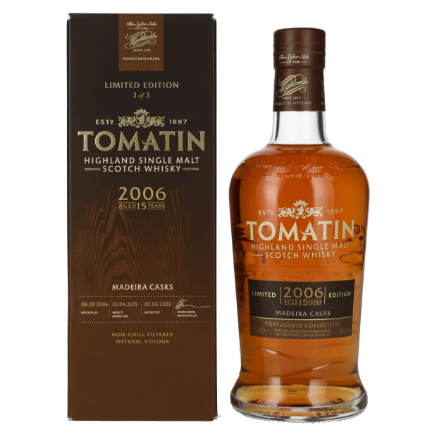 Tomatin Portuguese Collection Madeira 15 Years Old Highland Scotch Whisky 2006