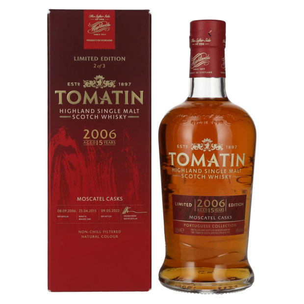 Tomatin Portuguese Collection Moscatel 15 Years Old Highland Scotch Whisky 2006