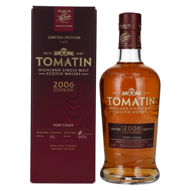 Tomatin Portuguese Collection Port 15 Years Old Highland Scotch Whisky 2006