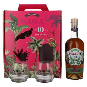 Naga 10 Years Old Asian Rum SIAM EDITION 40% Vol. 0,7l in...