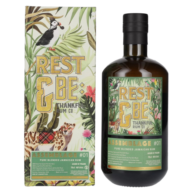 Rest & Be Thankful 13 Years Old Pure Blended Jamaican Rum ASSEMBLAGE #01
