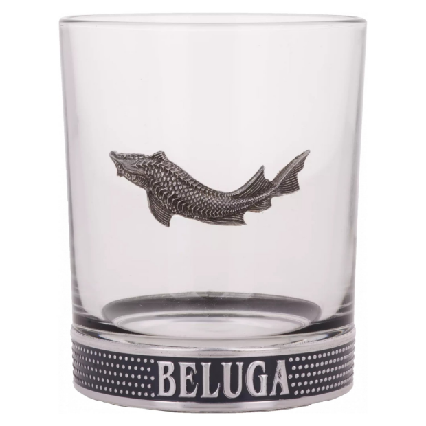 Beluga Noble Russian Vodka EXPORT bicchiere senza calibrazione