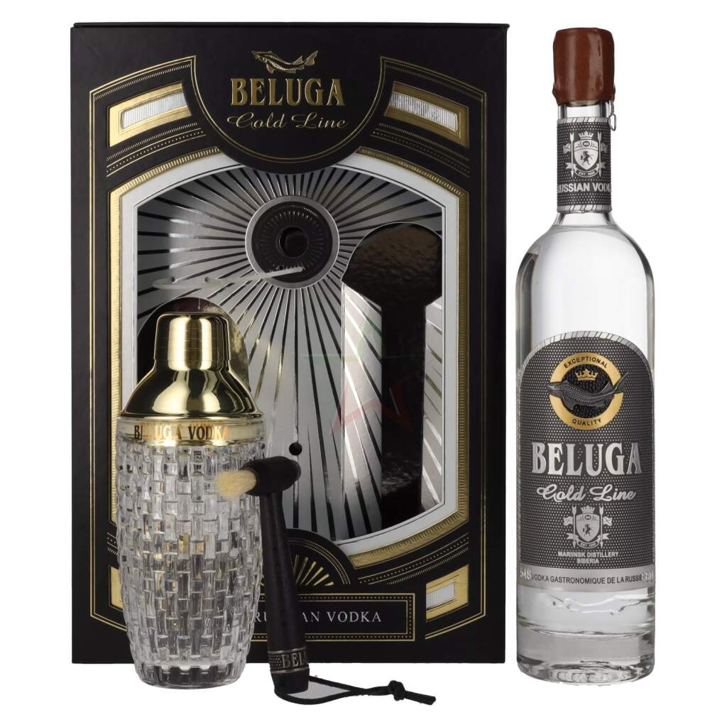 Beluga Gold Line Vodka con Pennello e Shaker - Spirit Italia, 165,75 €