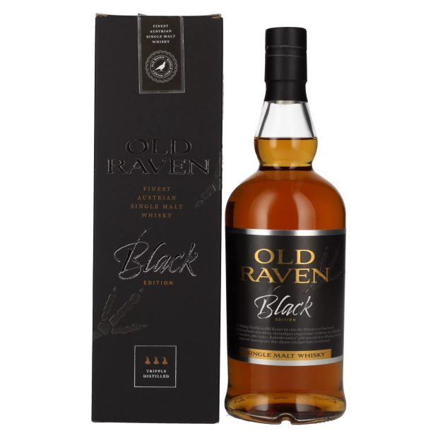 Old Raven Triple Distilled Single Malt Whisky Black Edition