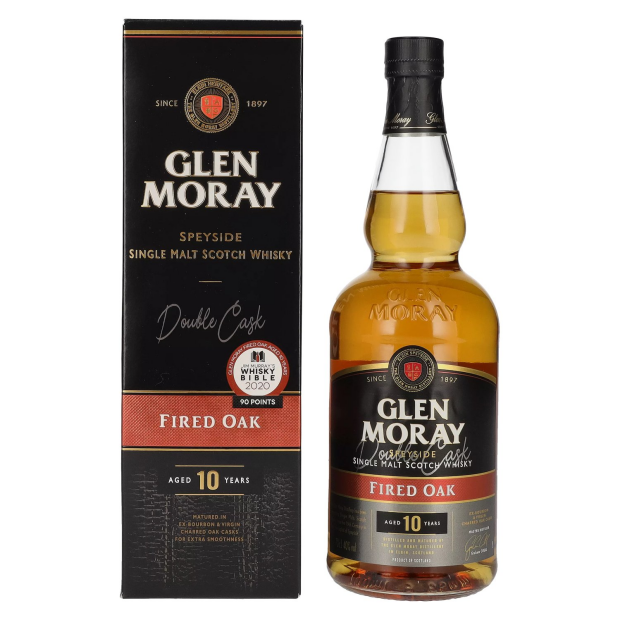 Glen Moray 10 Years Old Fired Oak Single Malt Scotch Whisky