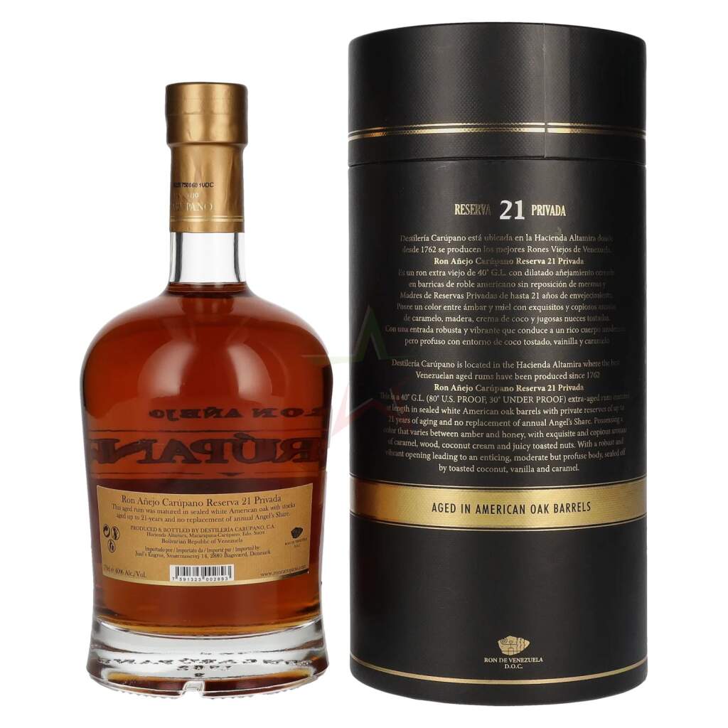 Ron Añejo Carúpano Reserva 21 Privada - Spirit Italia, 78,50 €