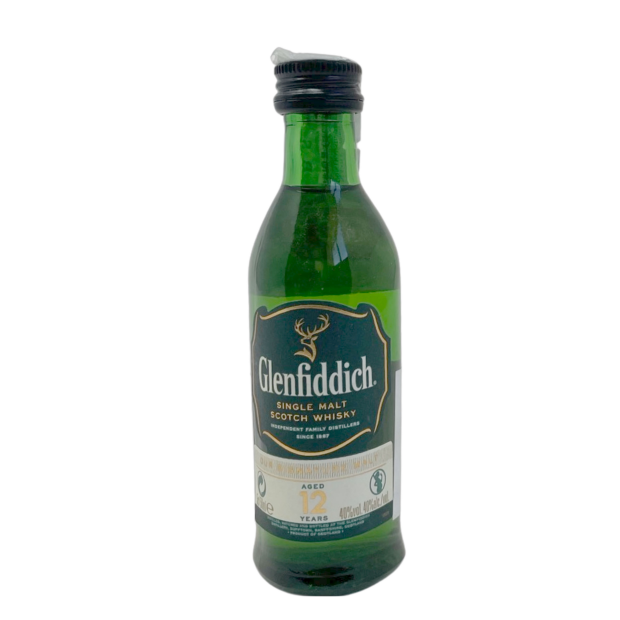 Glenfiddich 12 Years Old Single Malt Scotch Whisky MINI
