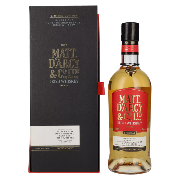 Matt. Darcy 10 Years Old Blended Irish Whiskey Limited Edition