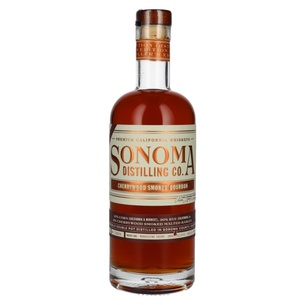 Sonoma Distilling Co. CHERRYWOOD SMOKED BOURBON Whiskey