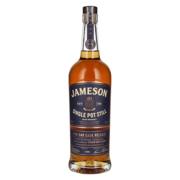 Jameson Single Pot Still Irish Whiskey Five Oak Cask Release