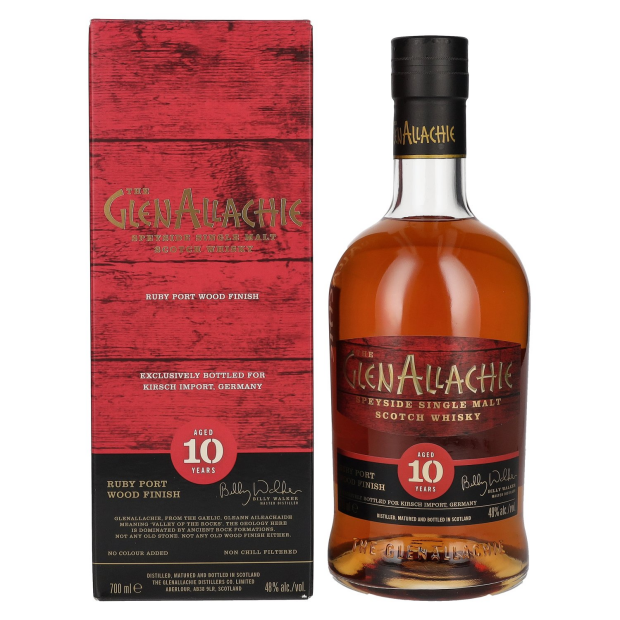 The GlenAllachie 10 Years Old RUBY PORT WOOD FINISH